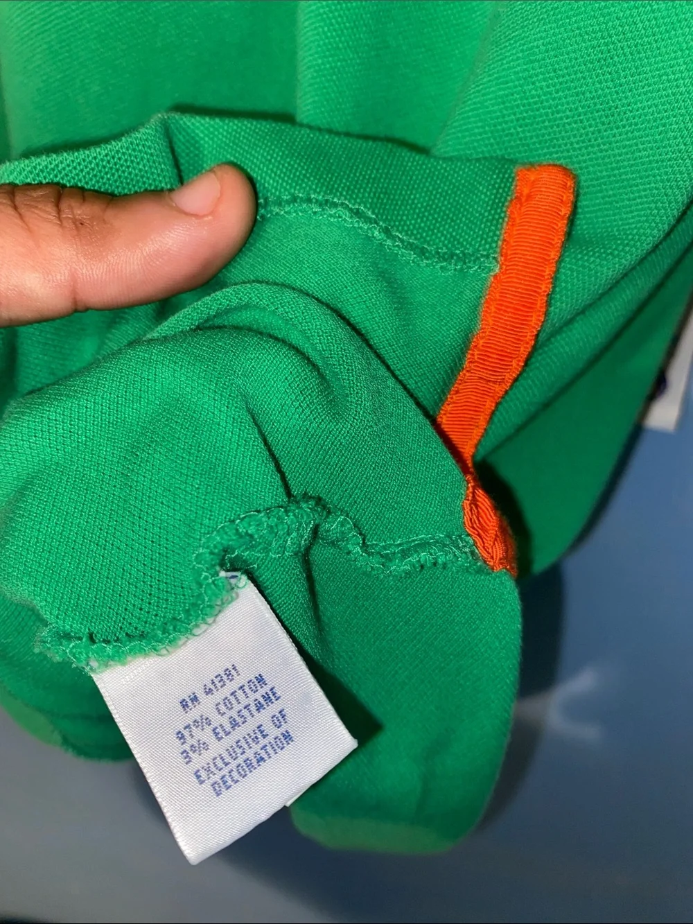 Ralph Lauren Green Polo Shirt with Navy Pony